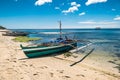 Paraw boat on the beach.