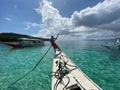 Paraw boat in Coron island in Palawan, Philippines