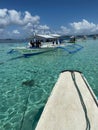 Paraw boat in Coron island in Palawan, Philippines