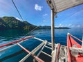 Paraw boat in Coron island in Palawan, Philippines