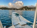 Paraw boat in Coron island in Palawan, Philippines