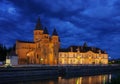 Paray-le-Monial Sacre-Coeur night Royalty Free Stock Photo