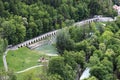 Recreation near Durance river in Briancon, France