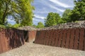 Parc de Pedra Tosca,Park Pumice stone,project by RCR Arquitectes,volcanic area La Garrotxa.Les Preses,Catalonia,Spain.