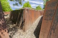 Parc de Pedra Tosca,Park Pumice stone,project by RCR Arquitectes,volcanic area La Garrotxa.Les Preses,Catalonia,Spain.