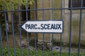 Parc de Sceaux direction sign - Ile de France