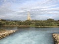 Parc del Litoral with the three Chimneys Royalty Free Stock Photo