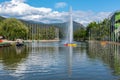 Parc del Segre Segre Park of La Seu de Urgell, Catalonia, Spain Royalty Free Stock Photo