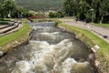 Parc del Segre Segre Park of La Seu de Urgell, Catalonia, Spain Royalty Free Stock Photo