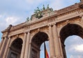 Parc du Cinquantenaire (Park of the Fiftieth Anniversary) Royalty Free Stock Photo