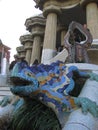 Parc Guell Lizard Fountain Barcelona, Spain Royalty Free Stock Photo