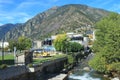 Parc Infantil Prat del Roure and The Gran Valira in Andorra la Vella, Principality of Andorra