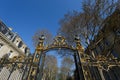 The Parc Monceau in Paris Royalty Free Stock Photo