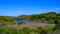 Parc Natural de s\'Albufera des Grau, Menorca, Spain. view of the lagoon