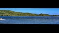 Parc Natural de s\'Albufera des Grau, Menorca, Spain. view of the lagoon behind the observation point