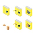 Parcel delivery station set