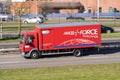 Parcel Force Worldwide delivery van lorry