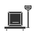Parcel scales glyph icon