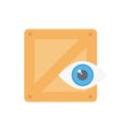 Parcel vector flat colour icon Royalty Free Stock Photo