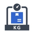 Parcel weight icon