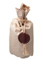 parcel wrapped  with a wax seal Royalty Free Stock Photo