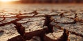 Parched Earth Dramatic CloseUp of DroughtCracked Soil Royalty Free Stock Photo
