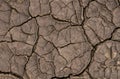 Parched earth dried up land river bed Royalty Free Stock Photo