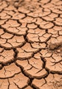 Parched earth with a series of Royalty Free Stock Photo