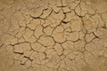 Parched soil during drought and dry season Royalty Free Stock Photo