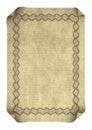 Parchment certificate paper Royalty Free Stock Photo