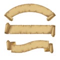 Parchment ribbons set