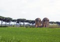 Parco degli acquedotti along the Appian way in Rome Royalty Free Stock Photo