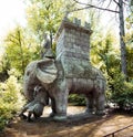 Parco dei Mostri Park of the Monsters in Bomarzo, province of Viterbo, Lazio, Italy Royalty Free Stock Photo