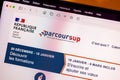 Parcoursup is the national platform for admission to 1st year courses of the first cycle of higher education in France