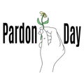 Pardon Day, idea for a postcard or banner, give a romantic gift