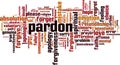 Pardon word cloud