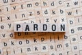 Pardon word concept Royalty Free Stock Photo