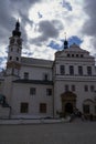 Pardubice, Czech Republic - March 25, 2023 - the view of Pardubice Castle one spring afternoon