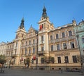 Pardubice, Czech Republic. The city hall at Perstynske square Royalty Free Stock Photo