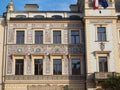 Pardubice, Czech Republic. The city hall at Perstynske square Royalty Free Stock Photo