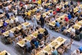 Playroom with chess players Czech open chess grandmaster tournament Royalty Free Stock Photo