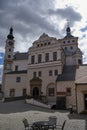 Pardubice, Czech Republic - March 25, 2023 - the view of Pardubice Castle one spring afternoon