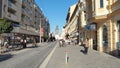 Pardubice, Czech Republic. Views of the main pedestrian street in the city center
