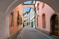 Pardubice old street Royalty Free Stock Photo