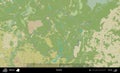 Parecca outlined, Belarus. Topographic Humanitarian Royalty Free Stock Photo