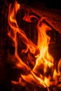 Pareidolia in a fireplace in Els Poblets Royalty Free Stock Photo