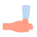 Parent holding baby hand Royalty Free Stock Photo