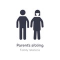 parent\'s sibling icon. isolated parent\'s sibling icon vector illustration from family relations collection. editable sing symbol