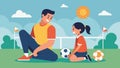 A parent sits on the sidelines of their childs soccer game beaming with pride as their child scores the winning goal and