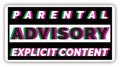 Parental Advisory Explicit Content logo Royalty Free Stock Photo